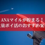 ANAマイルが貯まる